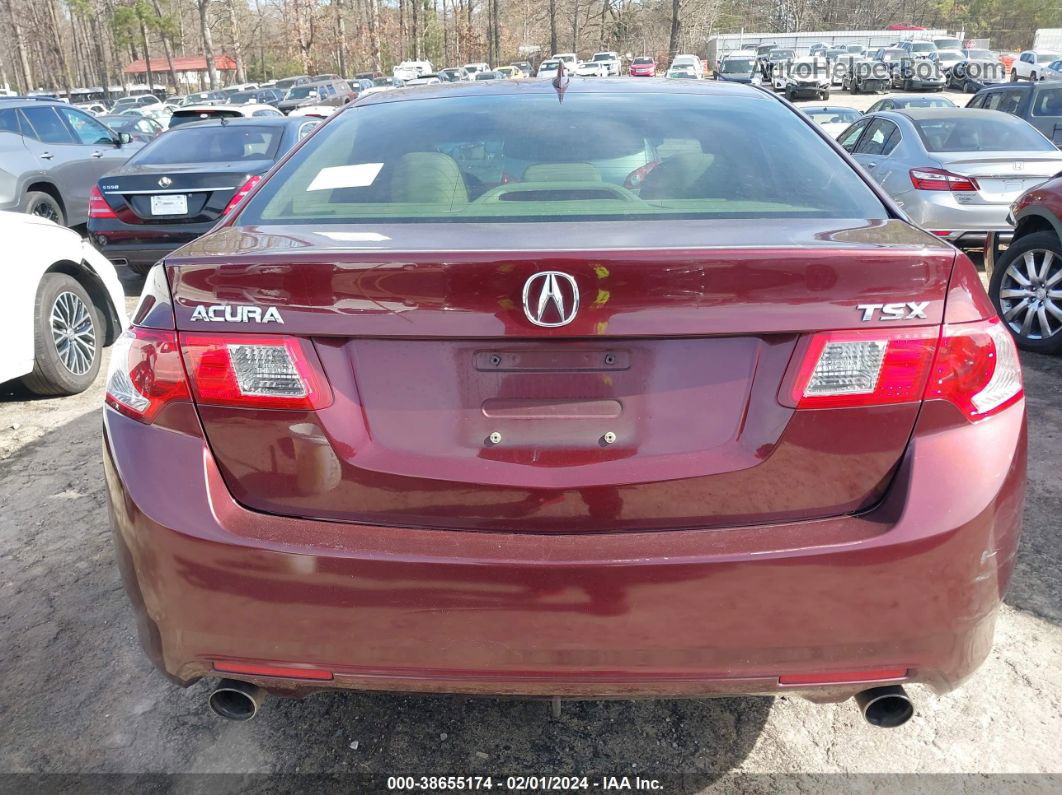 2009 Acura Tsx   Burgundy vin: JH4CU26699C015339