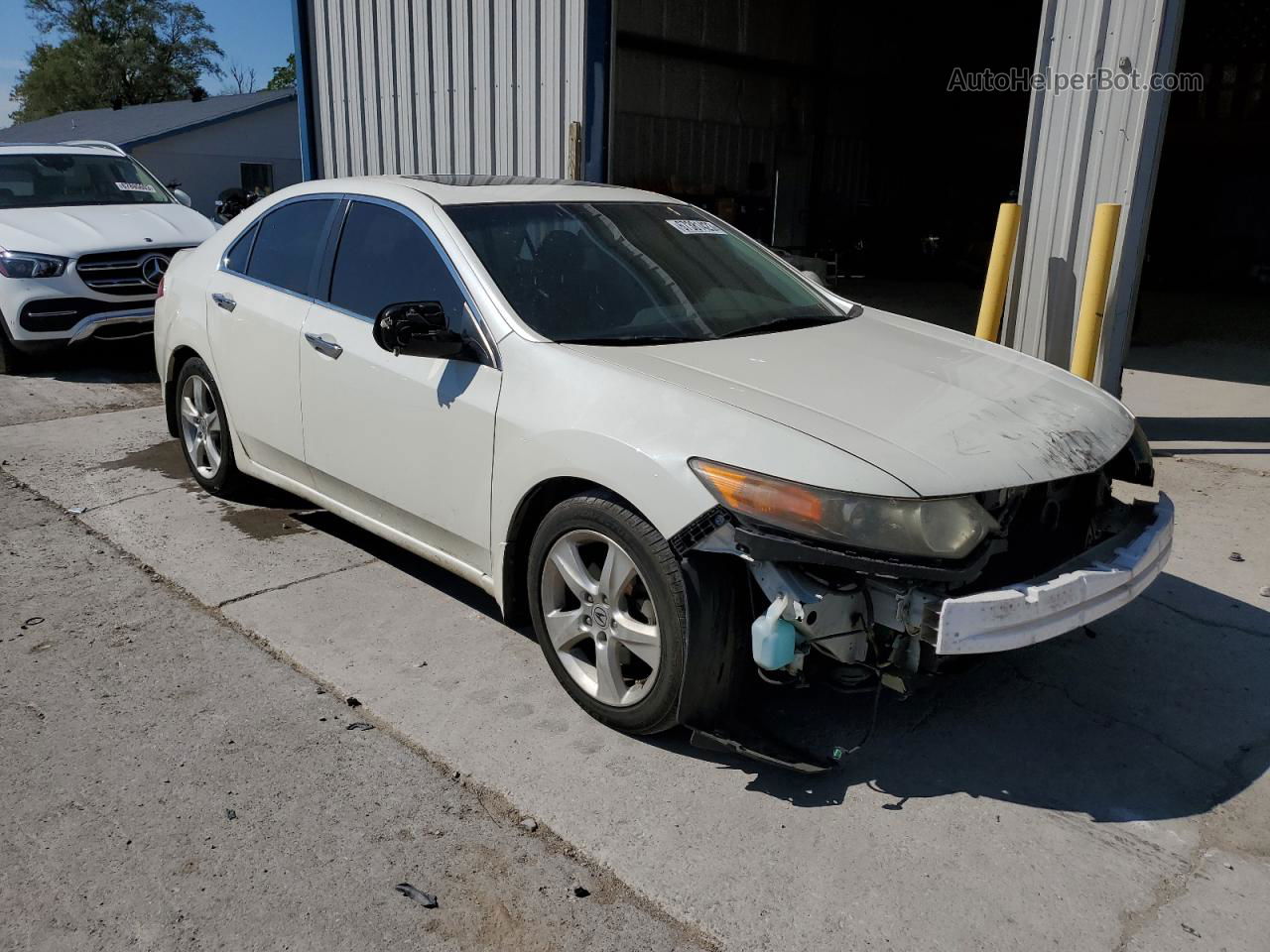 2009 Acura Tsx  White vin: JH4CU26699C016989