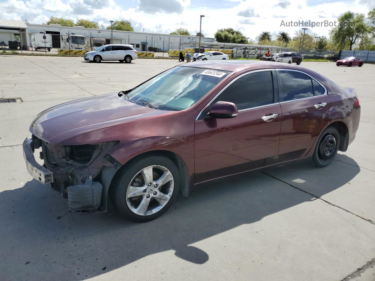 2009 Acura Tsx  Burgundy vin: JH4CU266X9C011140