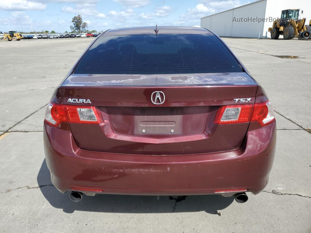 2009 Acura Tsx  Burgundy vin: JH4CU266X9C011140