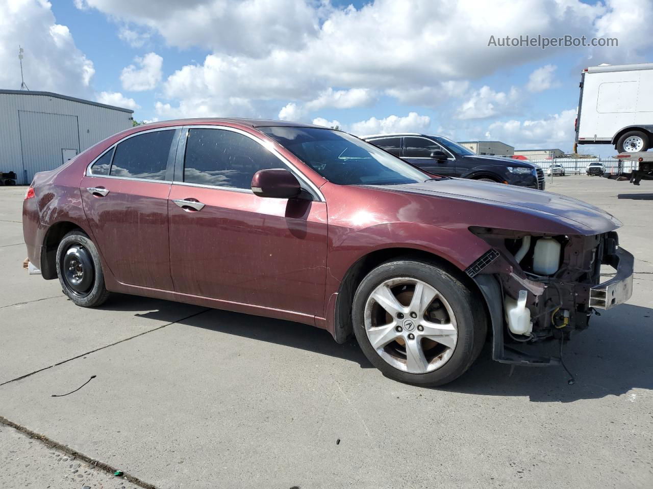 2009 Acura Tsx  Burgundy vin: JH4CU266X9C011140