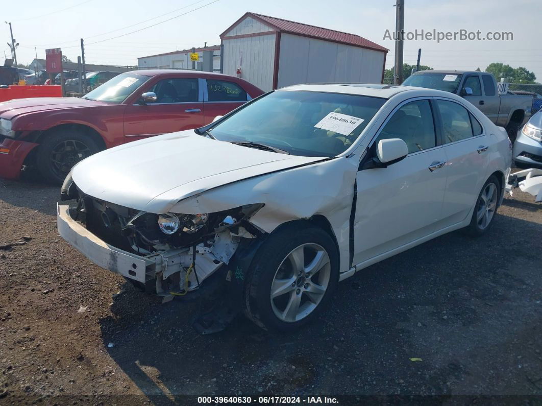 2009 Acura Tsx   White vin: JH4CU266X9C012921