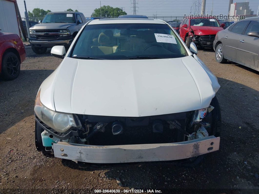 2009 Acura Tsx   White vin: JH4CU266X9C012921