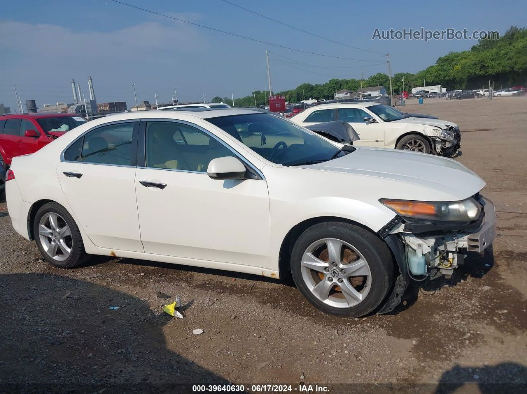 2009 Acura Tsx   White vin: JH4CU266X9C012921