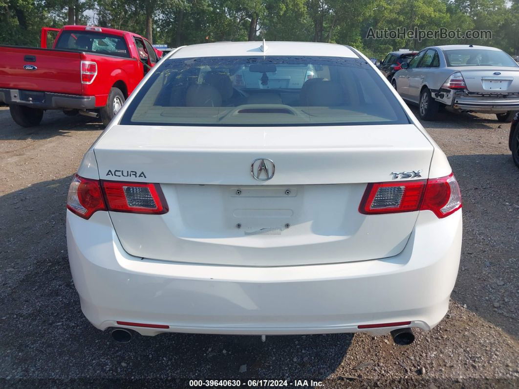 2009 Acura Tsx   White vin: JH4CU266X9C012921