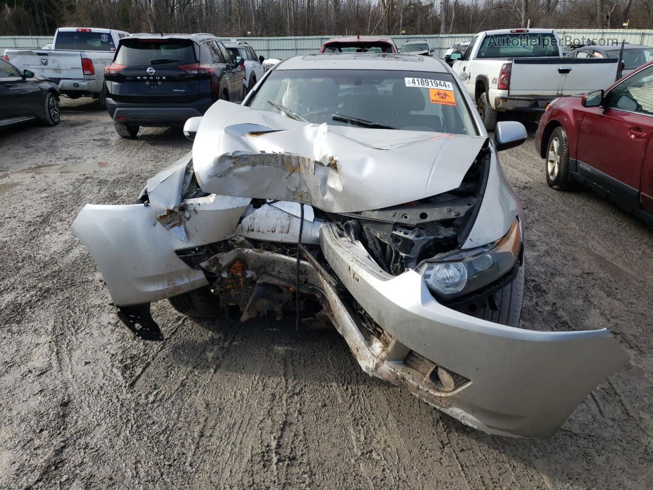 2010 Acura Tsx  Silver vin: JH4CU2E62AC012627