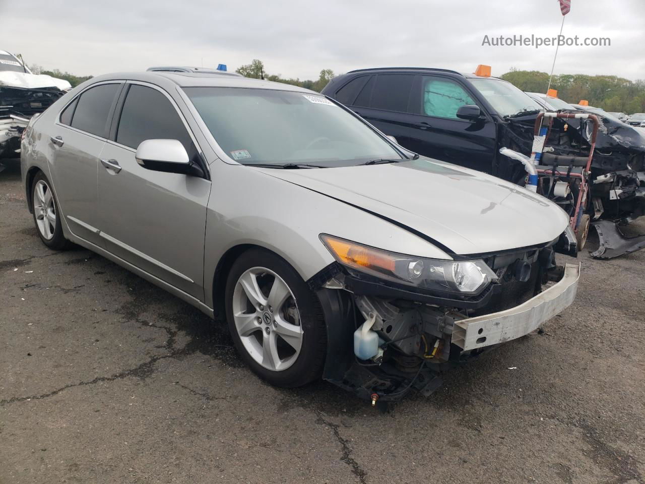 2010 Acura Tsx  Silver vin: JH4CU2E64AC015092