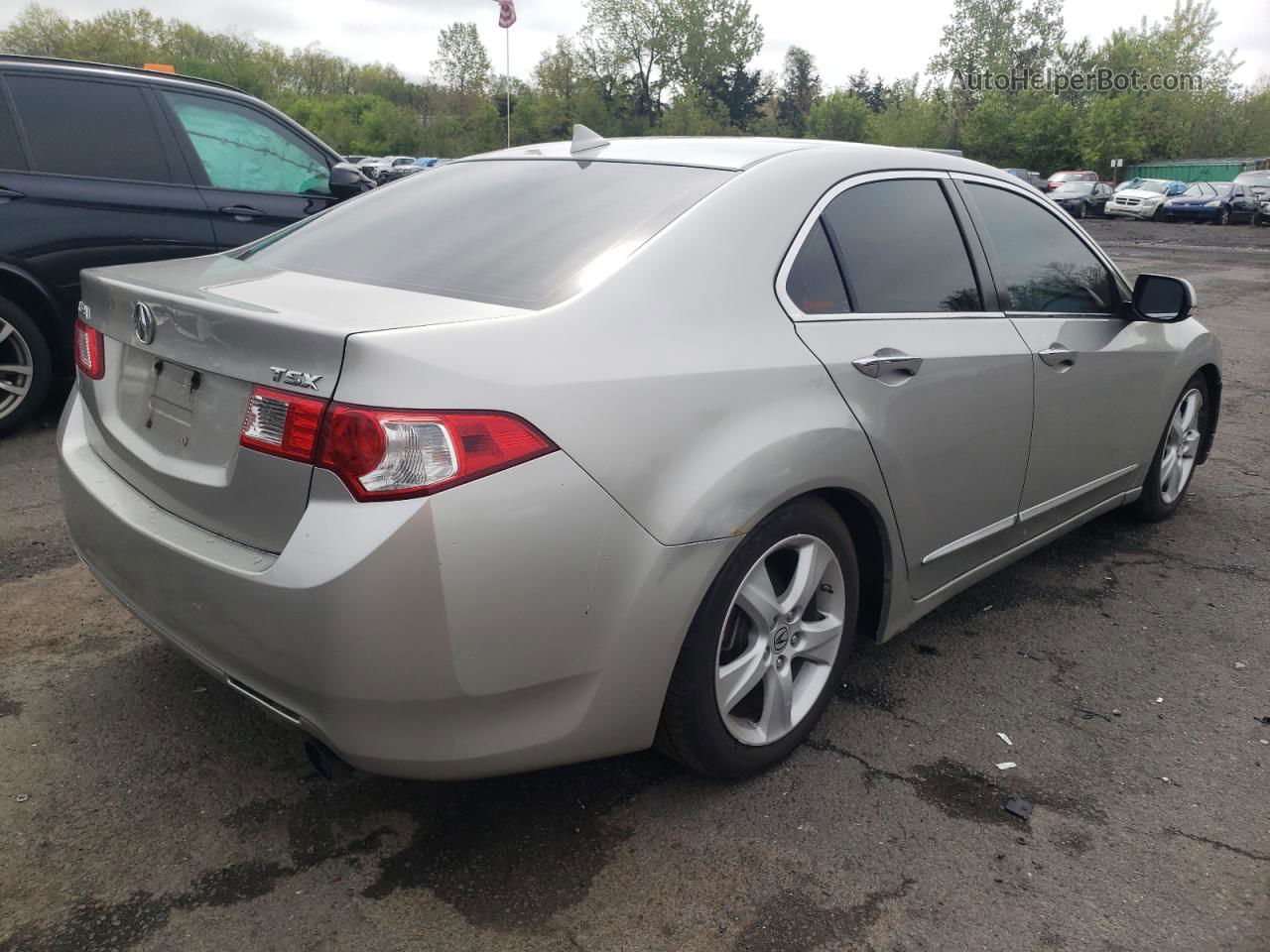 2010 Acura Tsx  Silver vin: JH4CU2E64AC015092