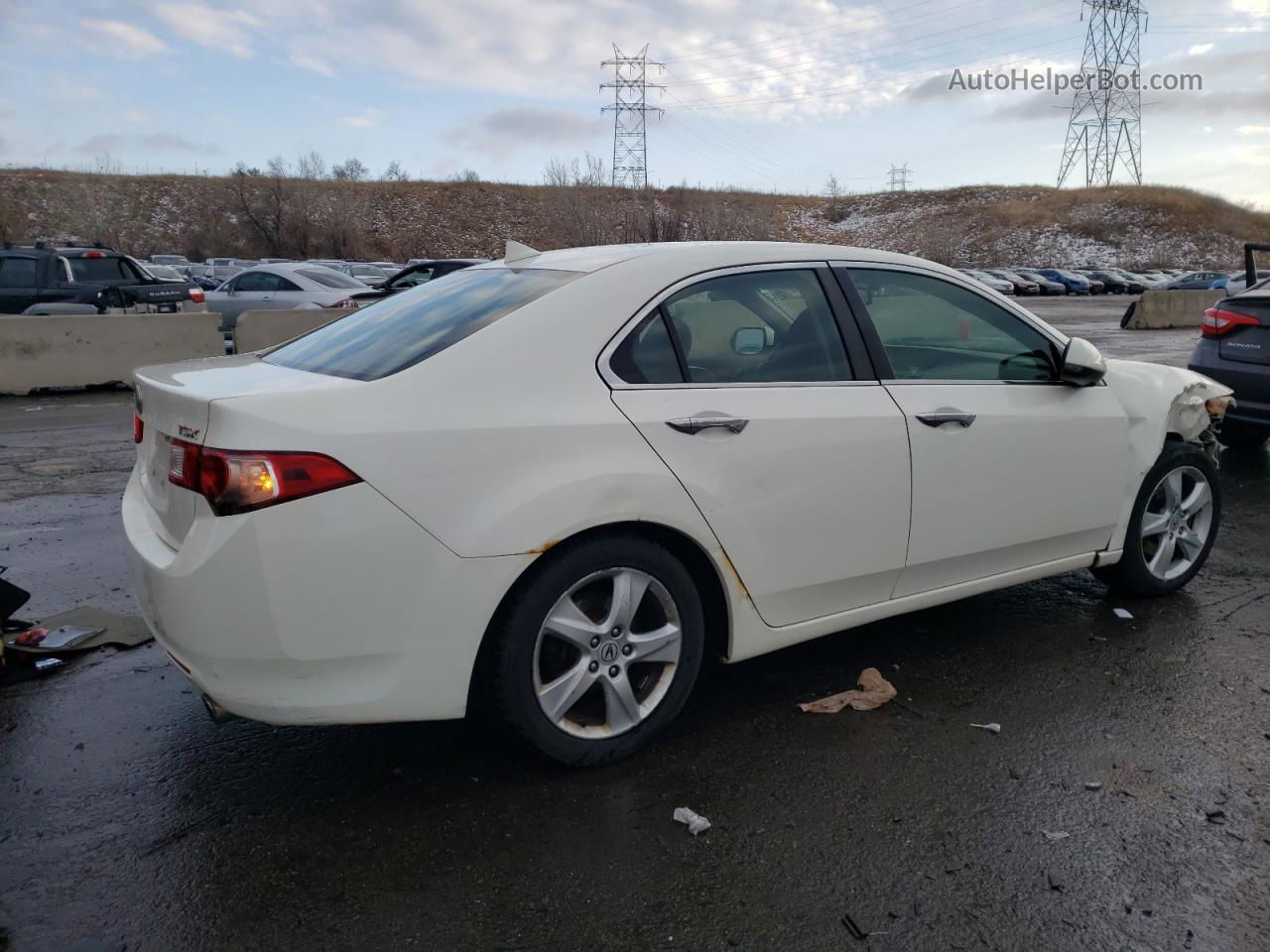 2010 Acura Tsx  White vin: JH4CU2F60AC005240