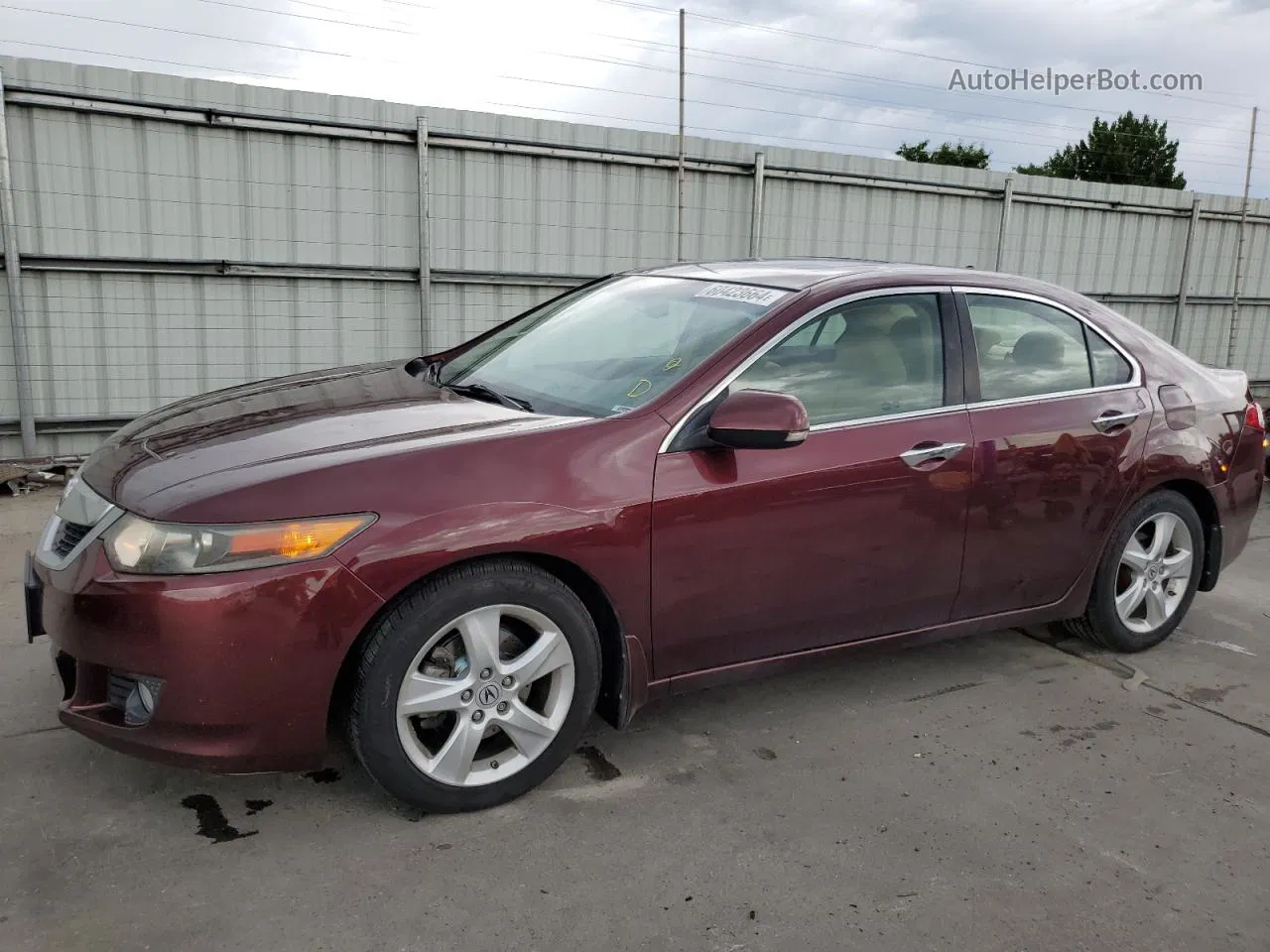 2010 Acura Tsx  Maroon vin: JH4CU2F60AC014746