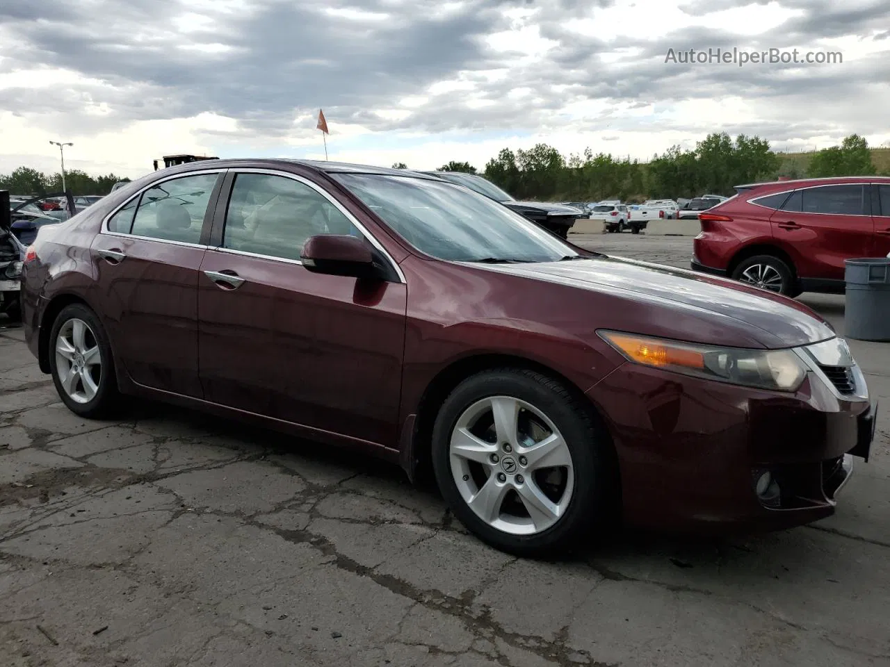 2010 Acura Tsx  Maroon vin: JH4CU2F60AC014746