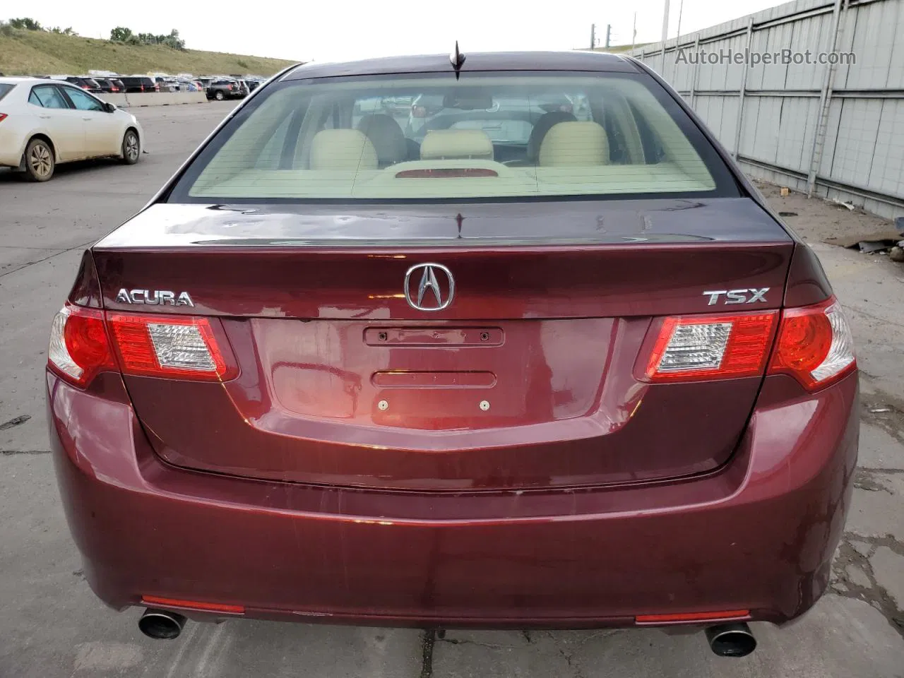 2010 Acura Tsx  Maroon vin: JH4CU2F60AC014746