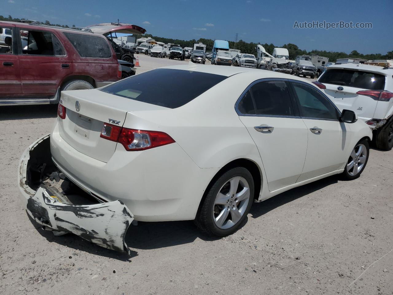 2010 Acura Tsx  Белый vin: JH4CU2F60AC015301