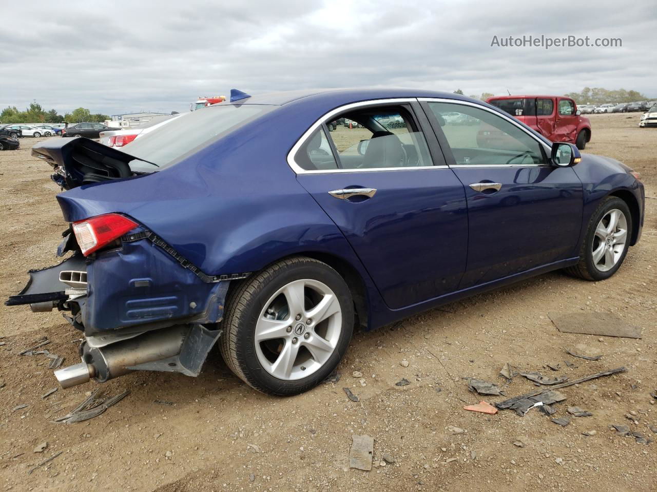 2010 Acura Tsx  Синий vin: JH4CU2F60AC038951