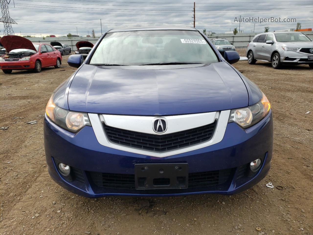 2010 Acura Tsx  Синий vin: JH4CU2F60AC038951