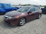 2010 Acura Tsx  Burgundy vin: JH4CU2F61AC002072