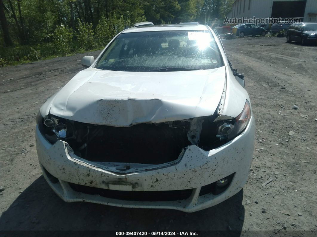 2010 Acura Tsx 2.4 White vin: JH4CU2F61AC003089