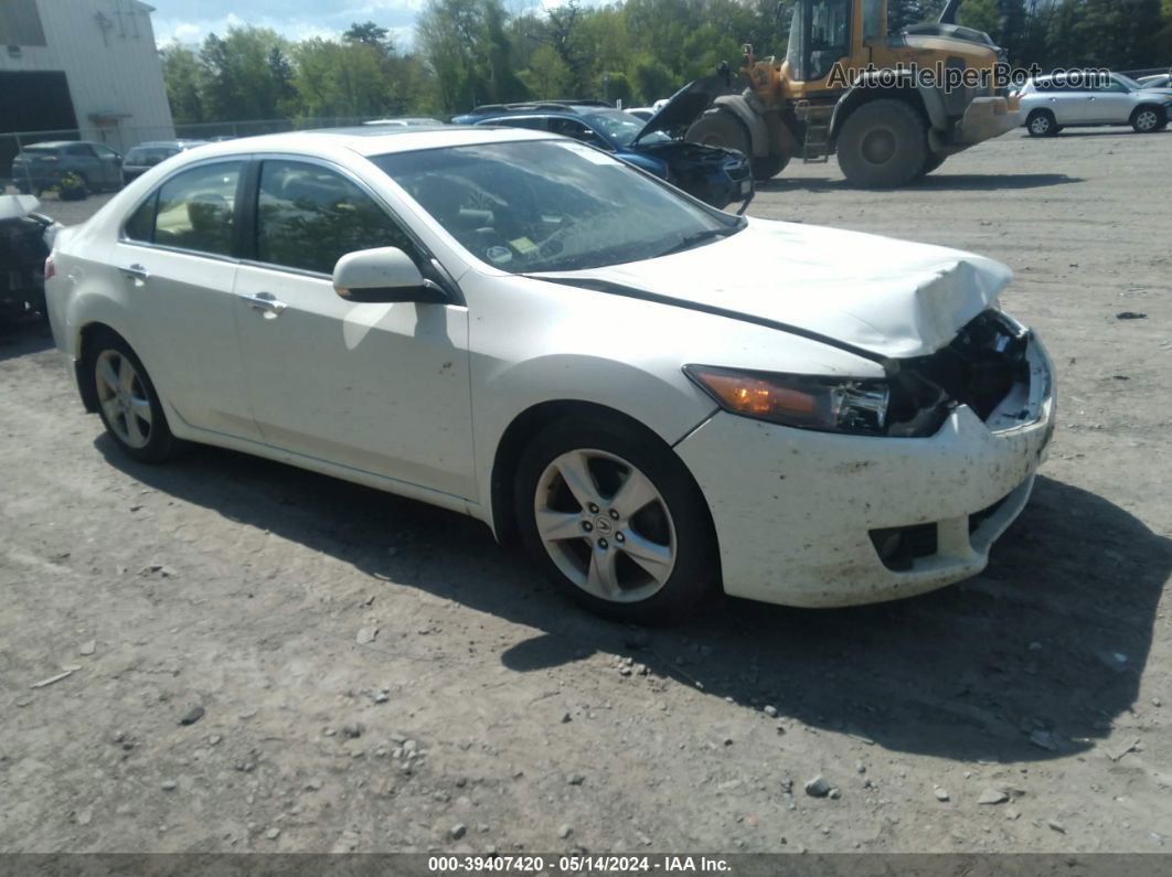 2010 Acura Tsx 2.4 White vin: JH4CU2F61AC003089