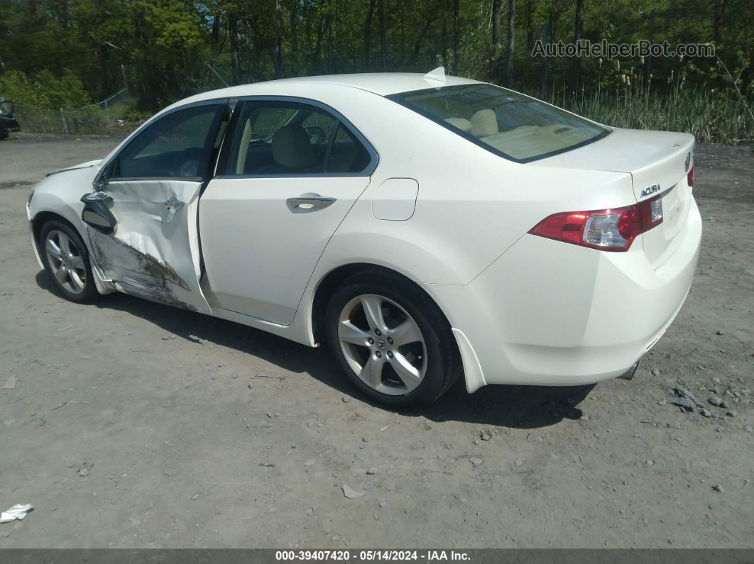 2010 Acura Tsx 2.4 White vin: JH4CU2F61AC003089