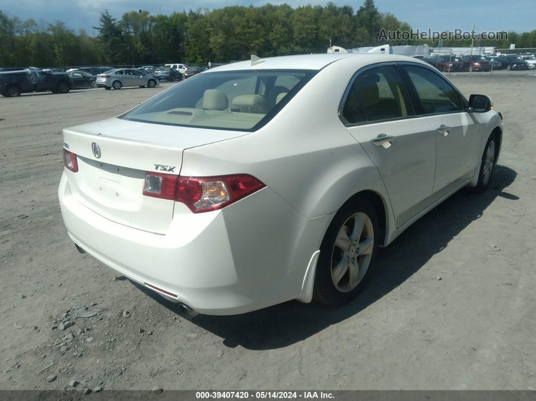 2010 Acura Tsx 2.4 White vin: JH4CU2F61AC003089