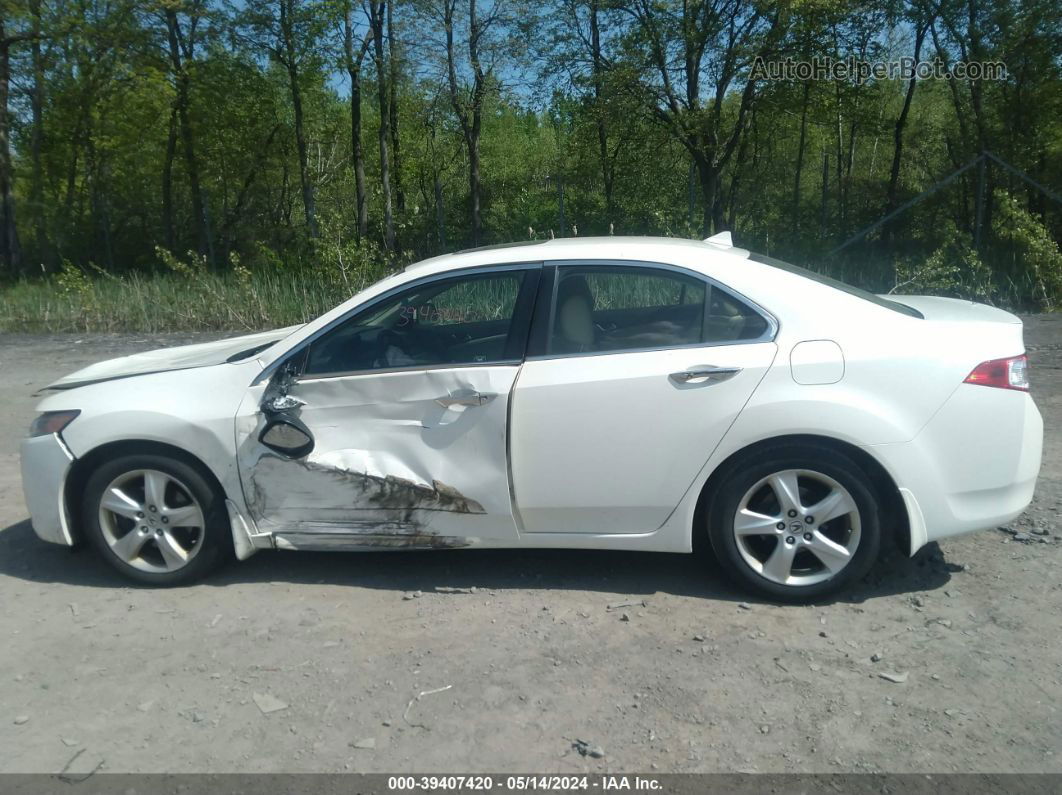 2010 Acura Tsx 2.4 White vin: JH4CU2F61AC003089