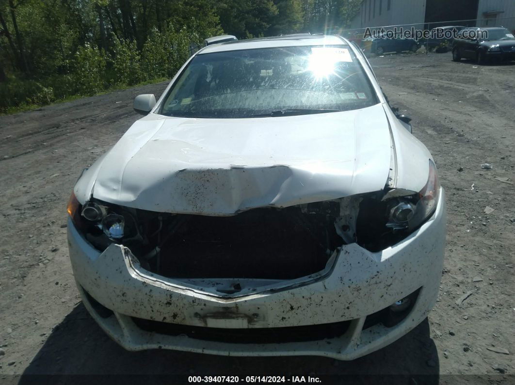 2010 Acura Tsx 2.4 White vin: JH4CU2F61AC003089