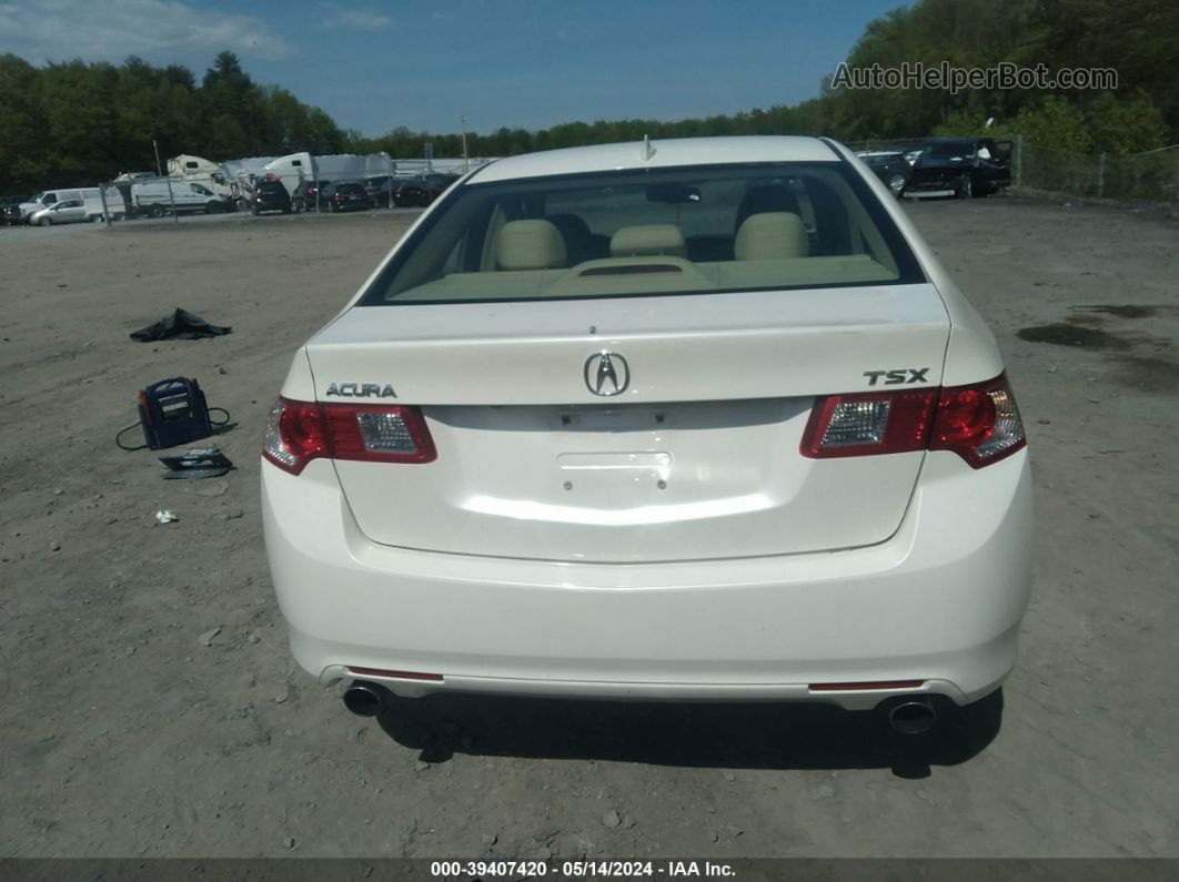 2010 Acura Tsx 2.4 White vin: JH4CU2F61AC003089