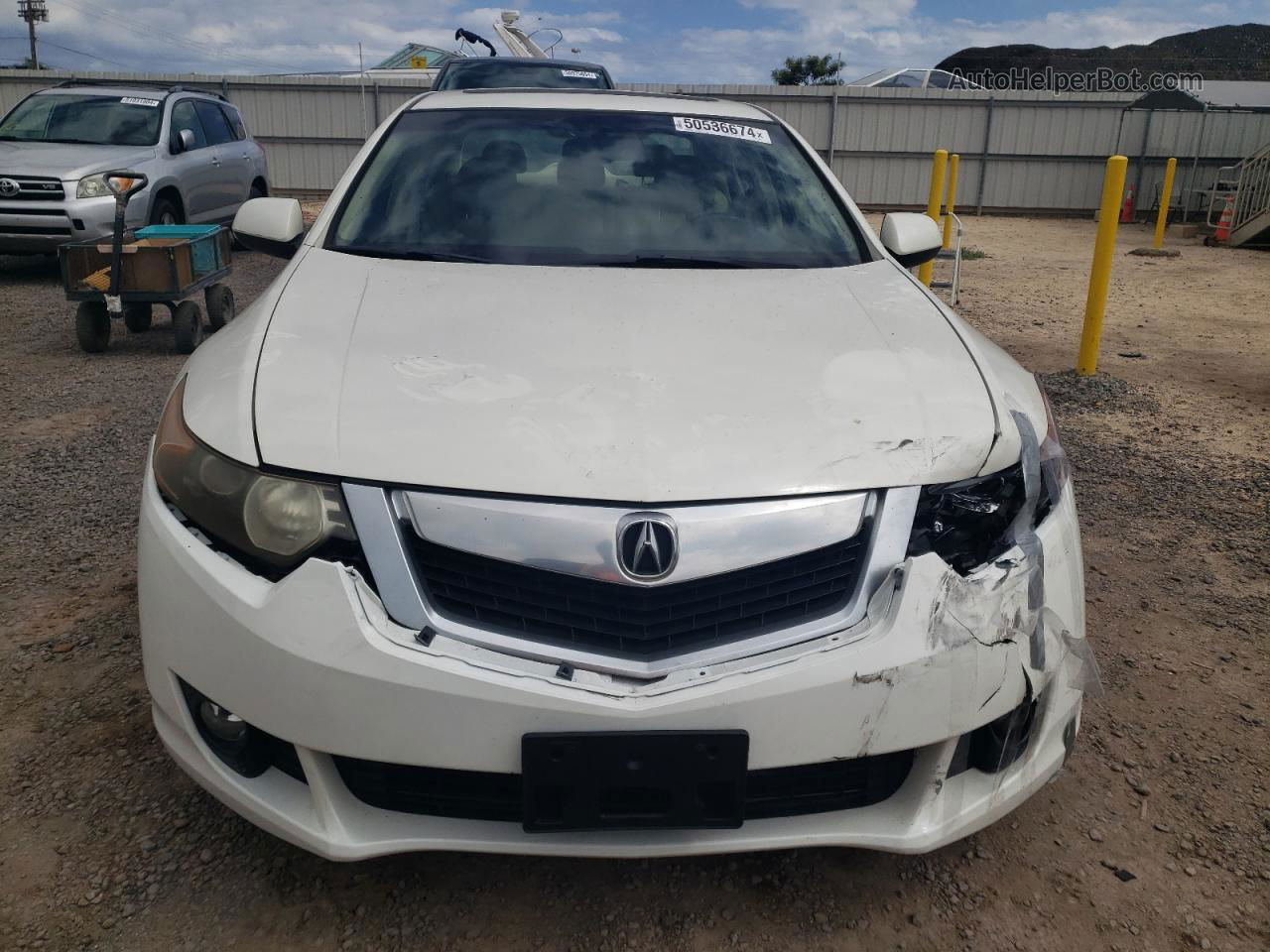 2010 Acura Tsx  White vin: JH4CU2F61AC034441