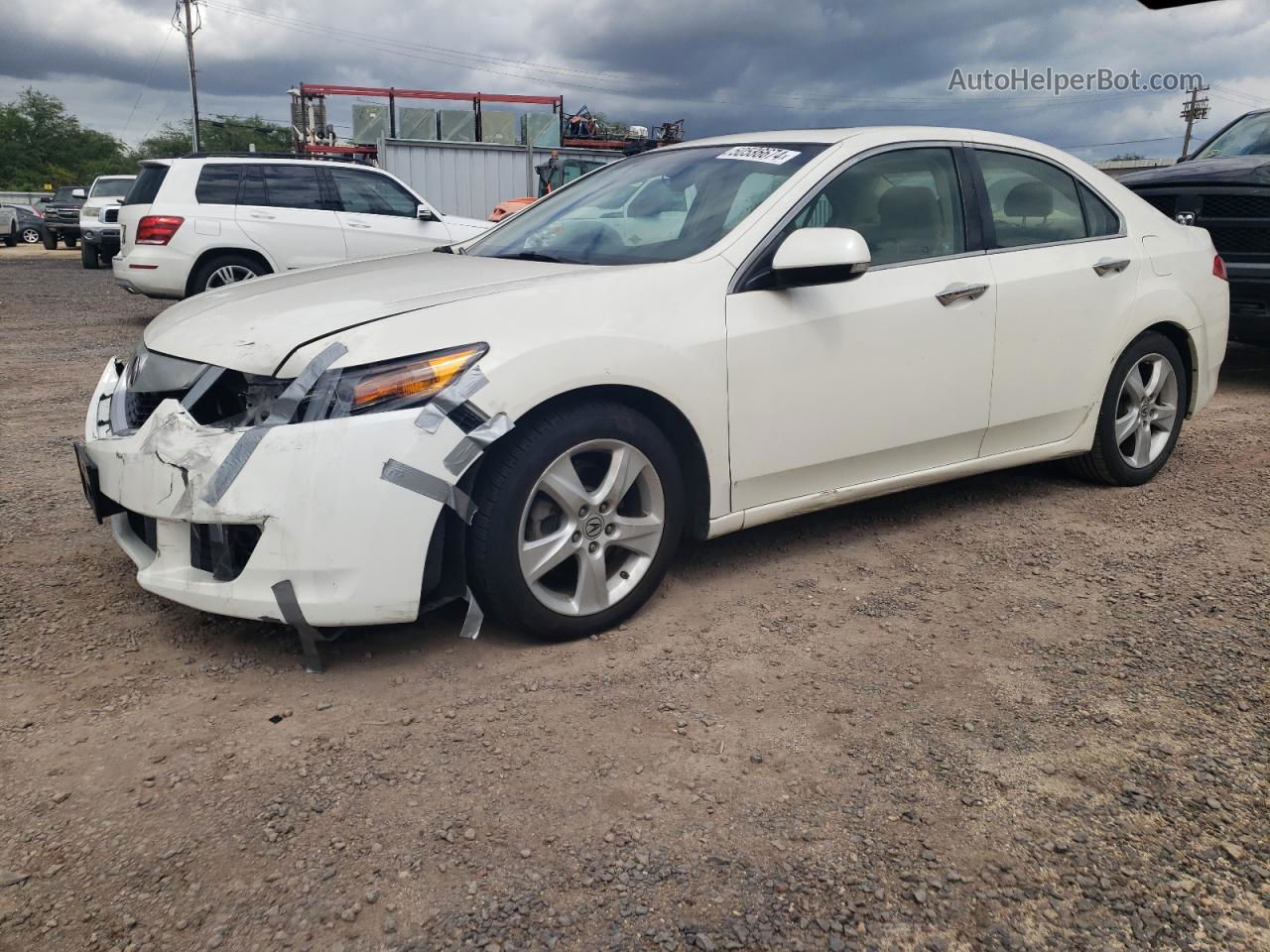 2010 Acura Tsx  White vin: JH4CU2F61AC034441