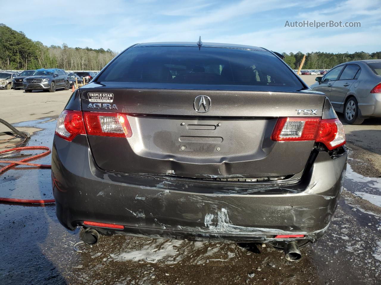 2010 Acura Tsx  Gray vin: JH4CU2F61AC035329