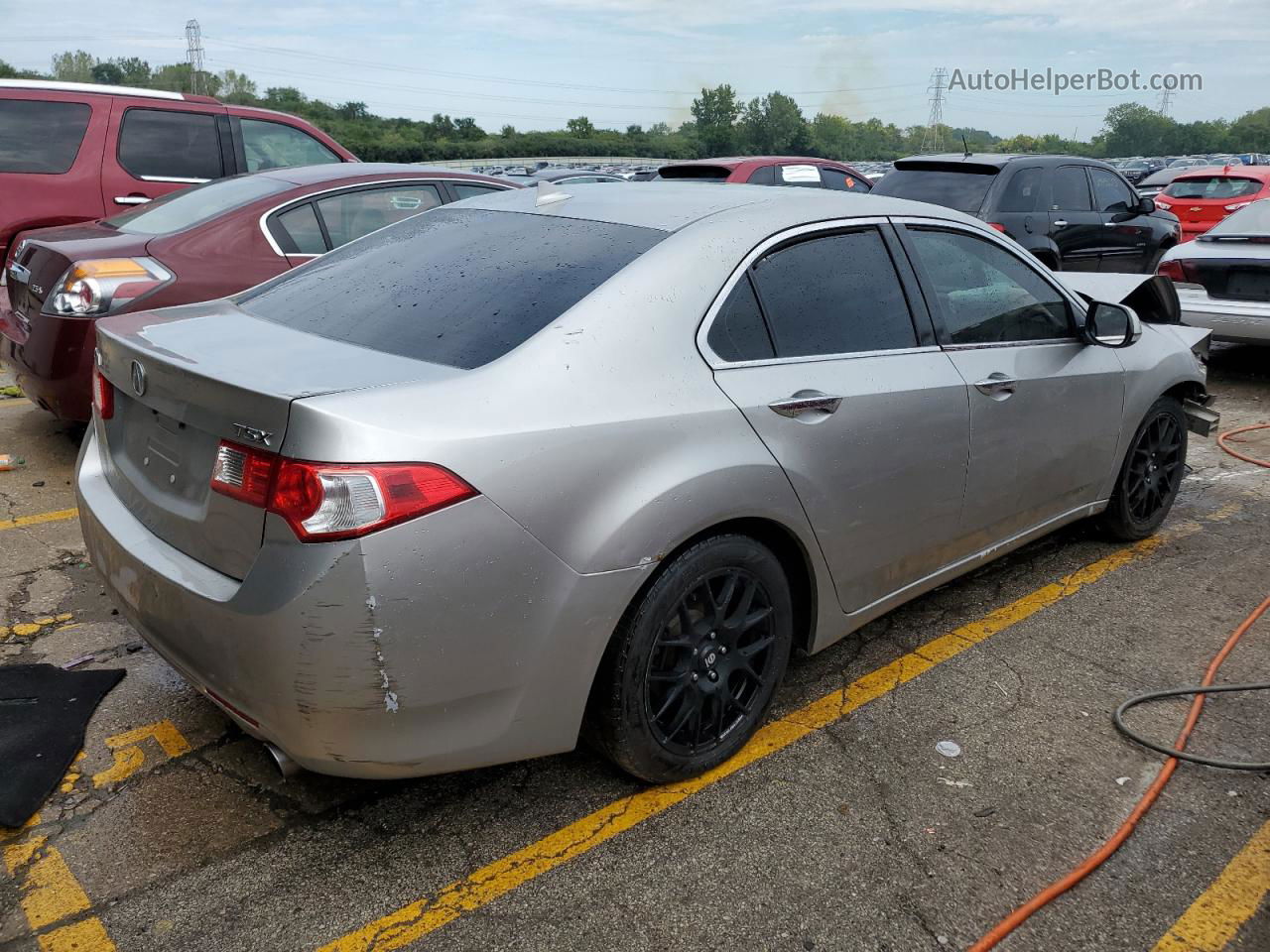 2010 Acura Tsx  Silver vin: JH4CU2F61AC040837