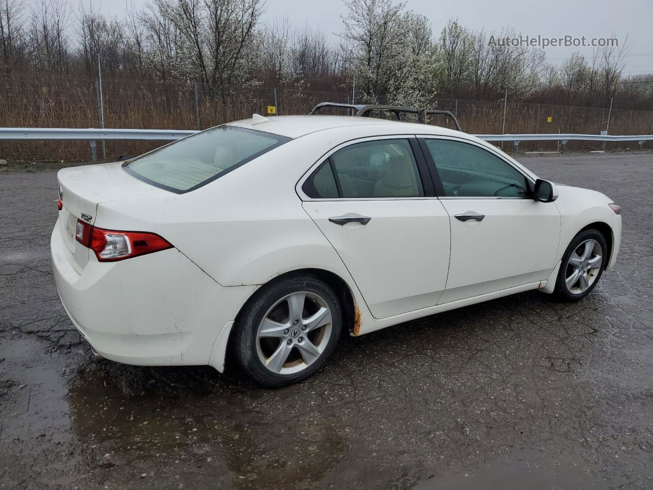 2010 Acura Tsx  White vin: JH4CU2F62AC016093