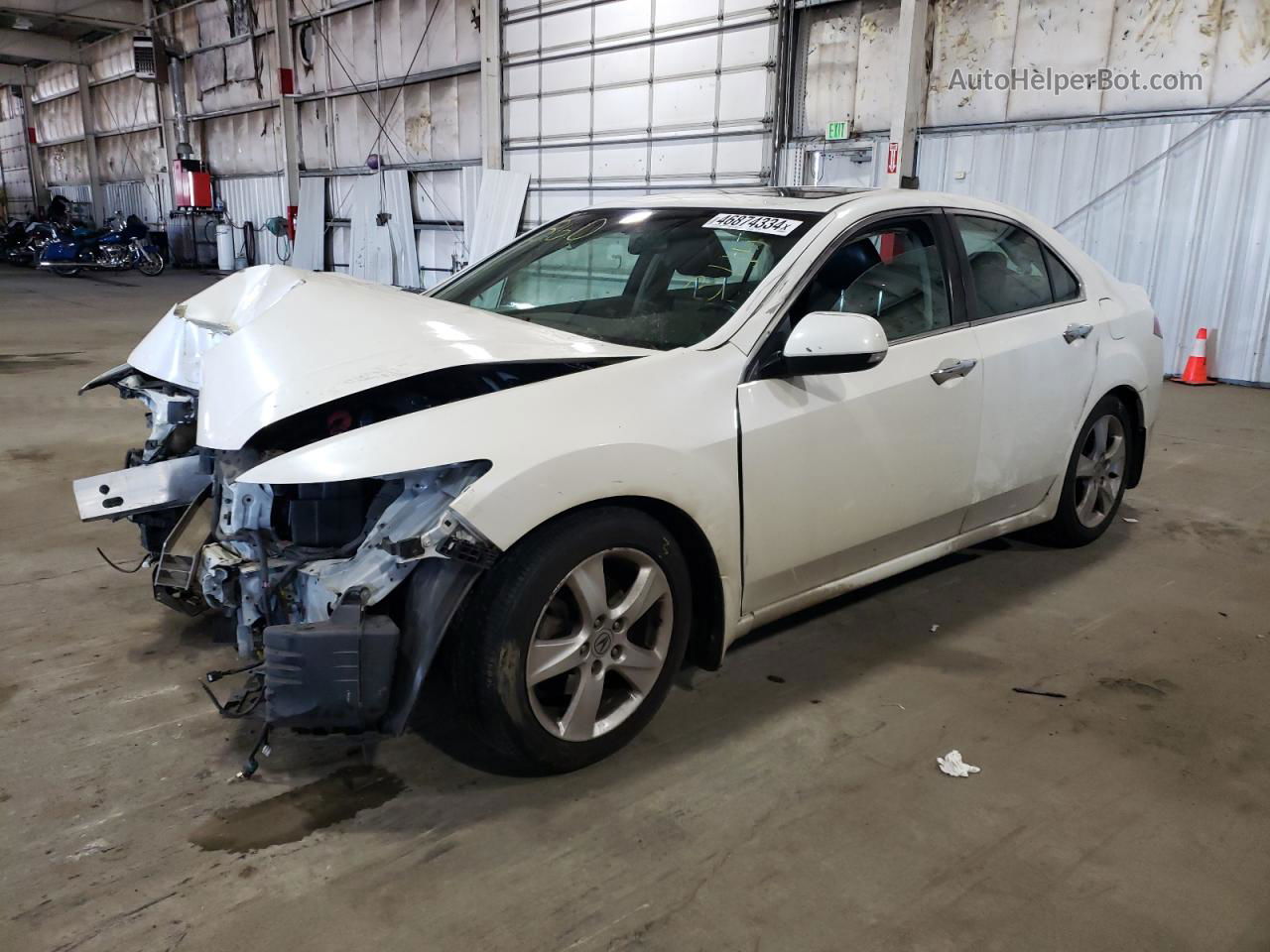 2010 Acura Tsx  White vin: JH4CU2F62AC017941