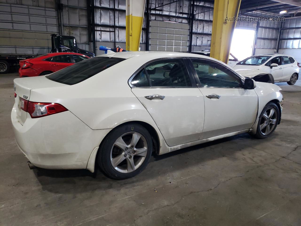 2010 Acura Tsx  White vin: JH4CU2F62AC017941