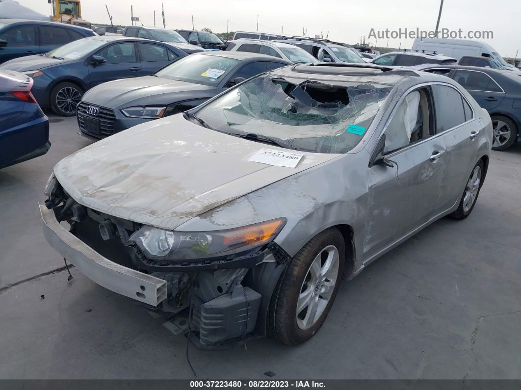 2010 Acura Tsx   Silver vin: JH4CU2F62AC019480