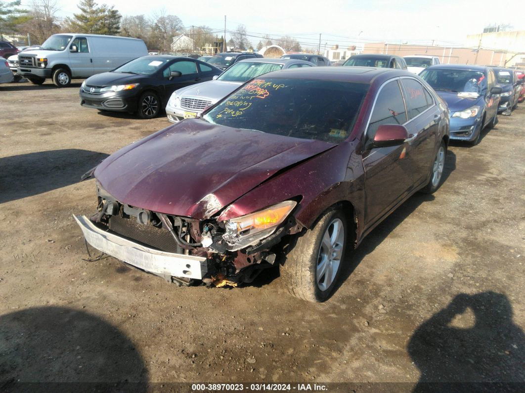 2010 Acura Tsx 2.4 Burgundy vin: JH4CU2F62AC021844