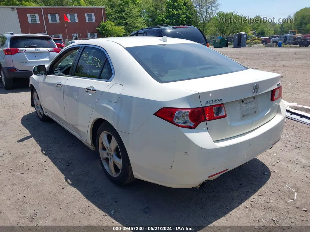 2010 Acura Tsx 2.4 White vin: JH4CU2F62AC040698