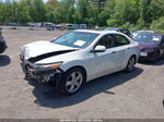 2010 Acura Tsx 2.4 White vin: JH4CU2F62AC040698