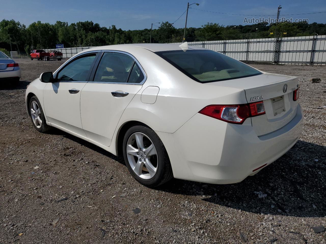 2010 Acura Tsx  White vin: JH4CU2F63AC017401