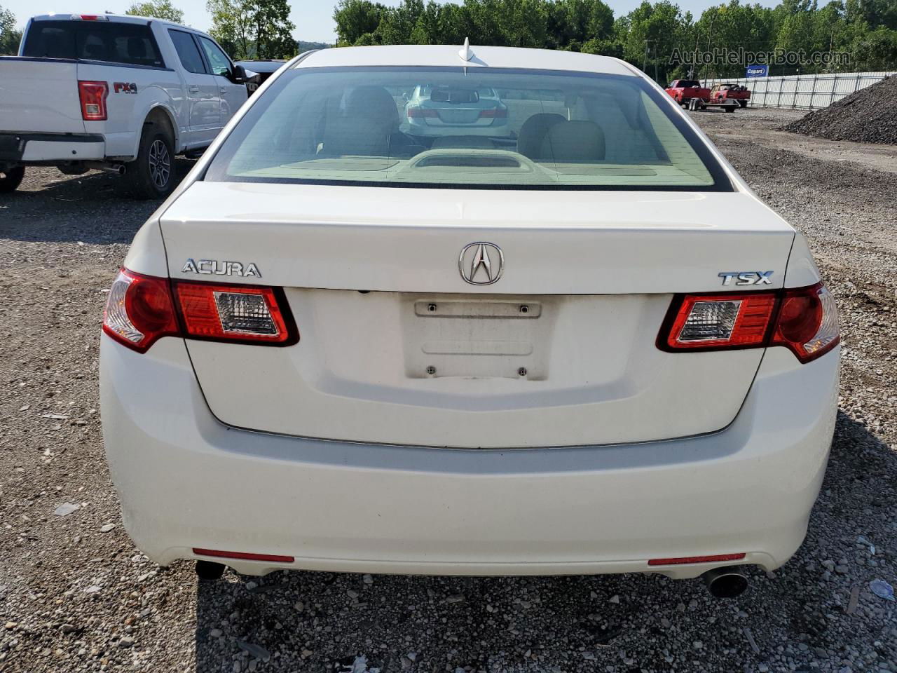 2010 Acura Tsx  White vin: JH4CU2F63AC017401