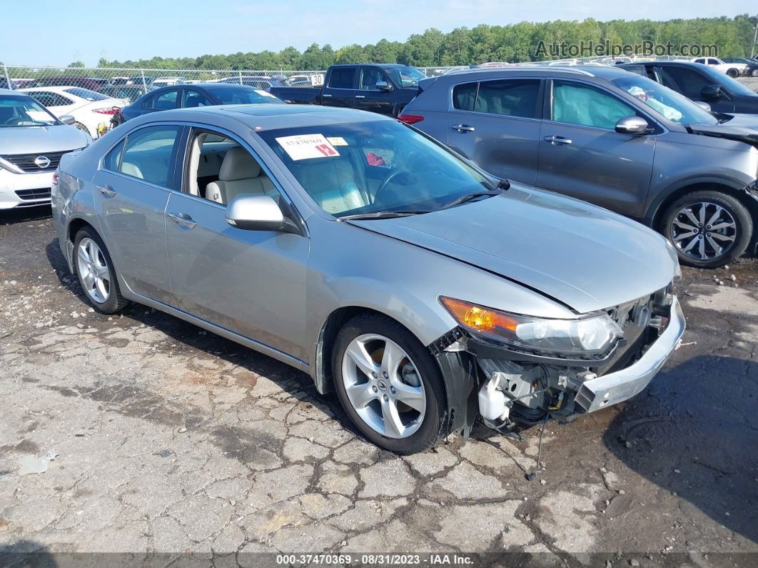 2010 Acura Tsx 2.4 Silver vin: JH4CU2F63AC018709