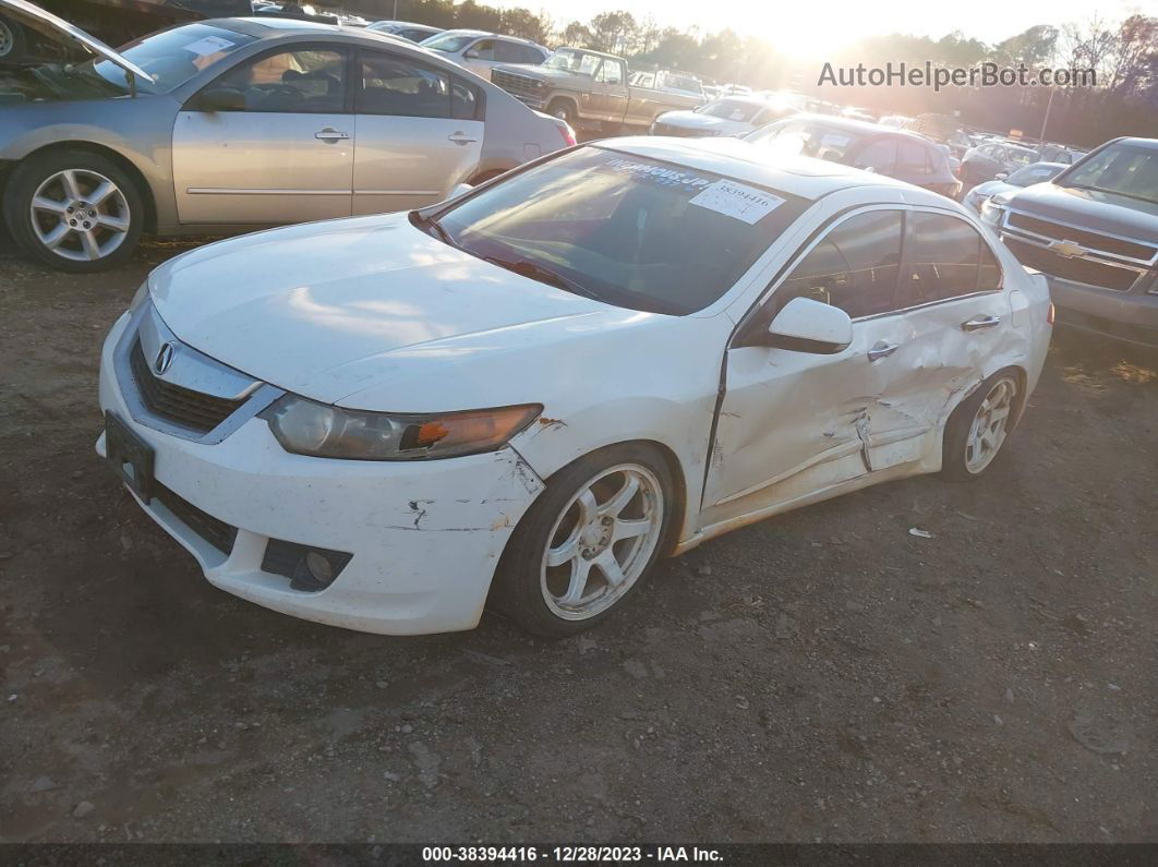 2010 Acura Tsx 2.4 White vin: JH4CU2F63AC020346