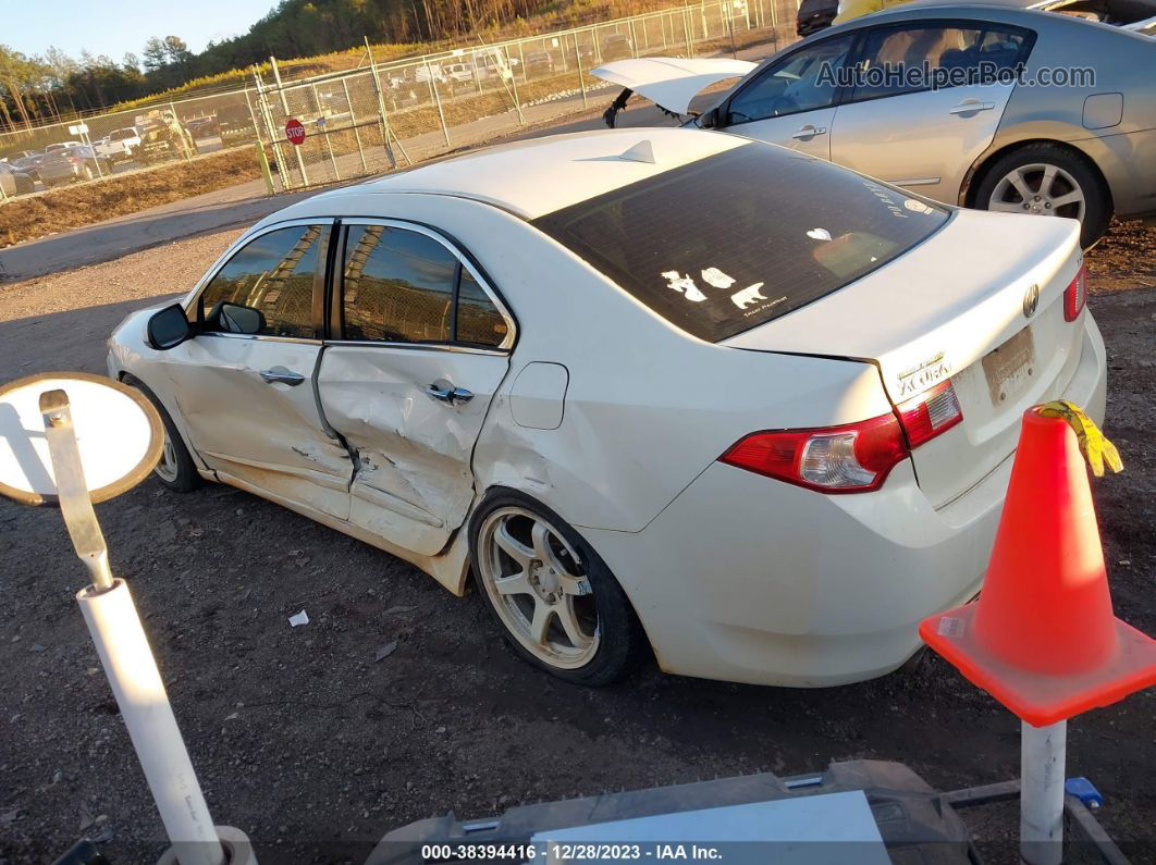 2010 Acura Tsx 2.4 White vin: JH4CU2F63AC020346