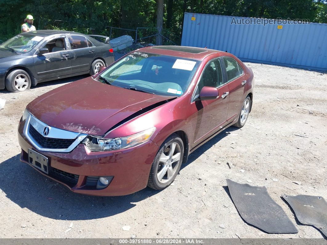 2010 Acura Tsx 2.4 Red vin: JH4CU2F63AC020993