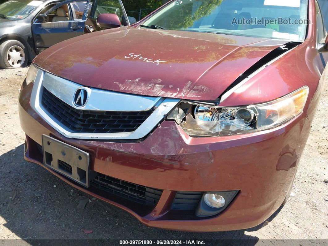 2010 Acura Tsx 2.4 Red vin: JH4CU2F63AC020993