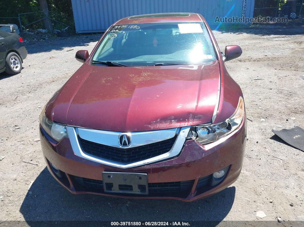 2010 Acura Tsx 2.4 Red vin: JH4CU2F63AC020993