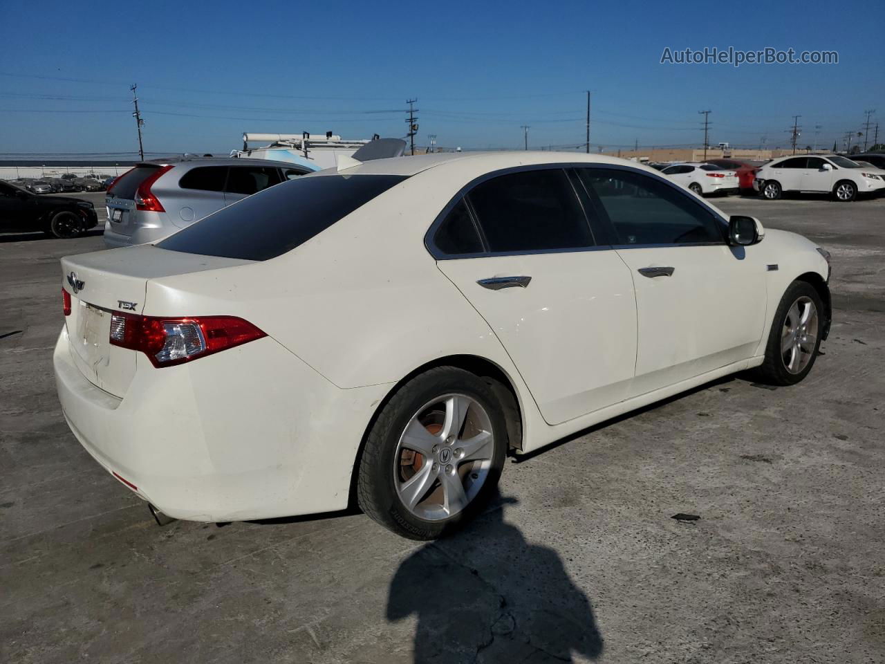 2010 Acura Tsx  White vin: JH4CU2F63AC024154