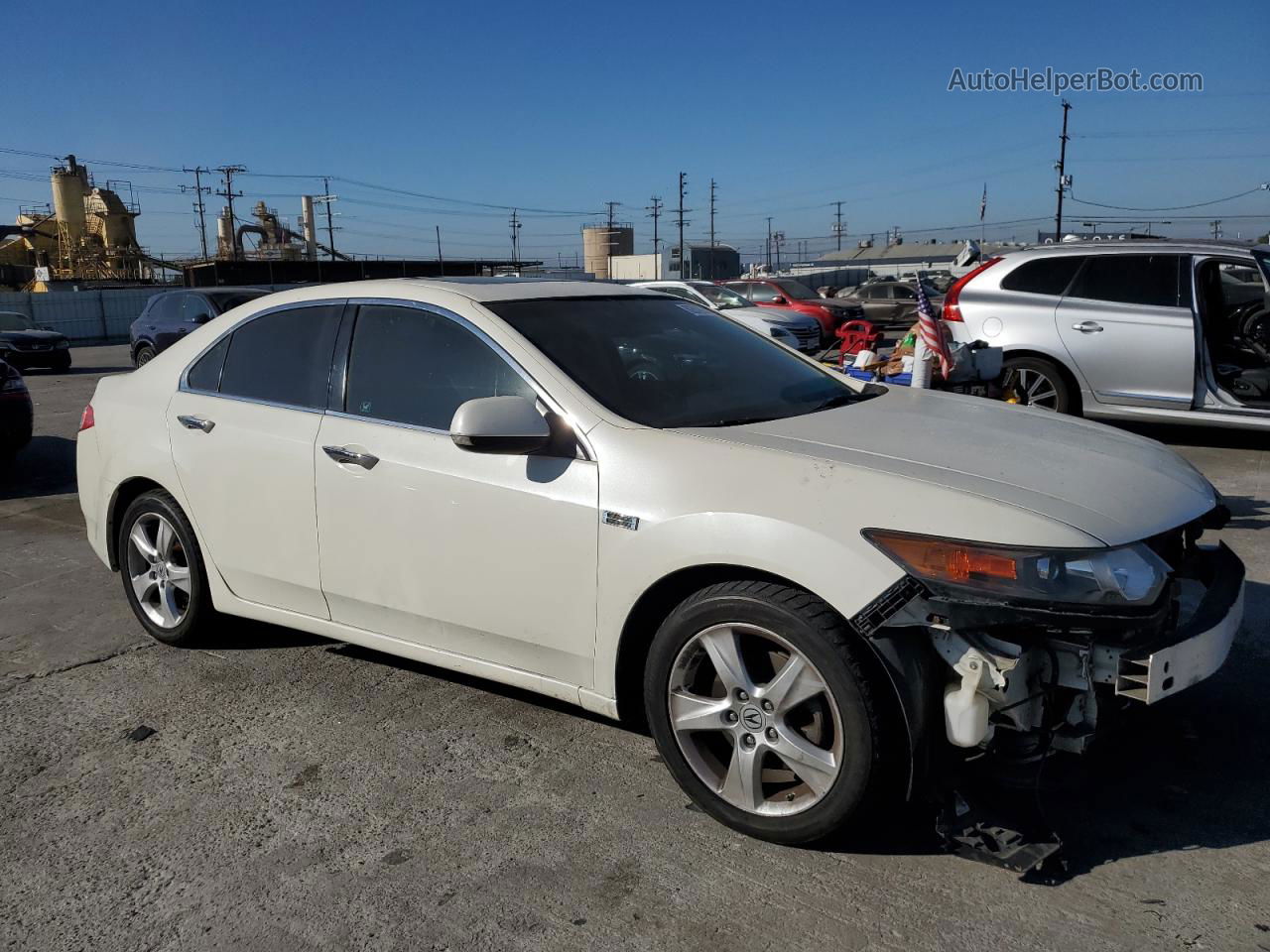 2010 Acura Tsx  White vin: JH4CU2F63AC024154