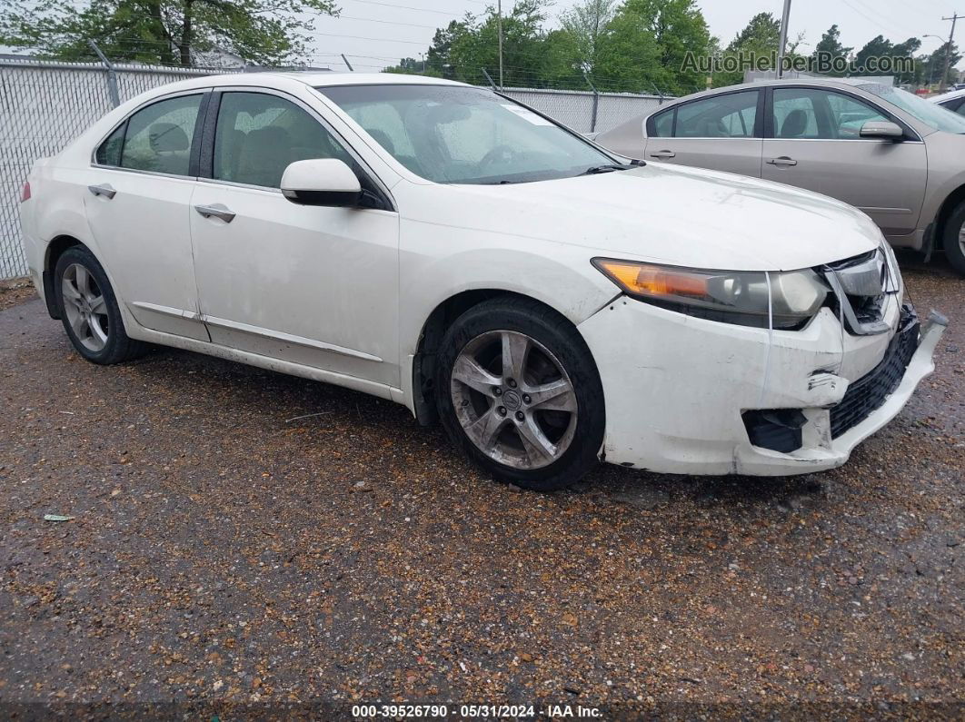 2010 Acura Tsx 2.4 White vin: JH4CU2F63AC024882