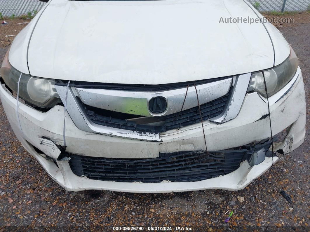 2010 Acura Tsx 2.4 White vin: JH4CU2F63AC024882